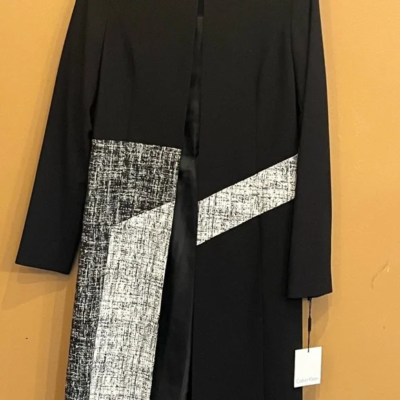 NWT Calvin Klein Black and White Women's Dress - Picture 5 of 6